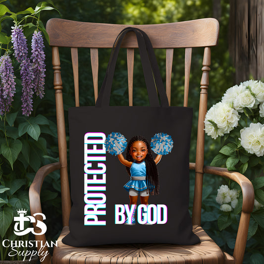 Kids Christian Cheerleader 5 Tote Bag