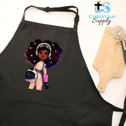 Kids Christian Girl Astronaut Apron