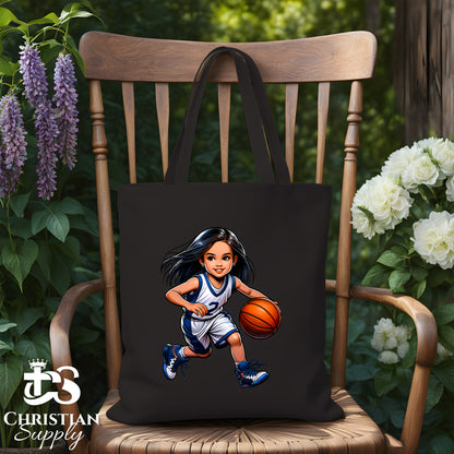 Kids Christian Basketball Player 2 Tote Bag