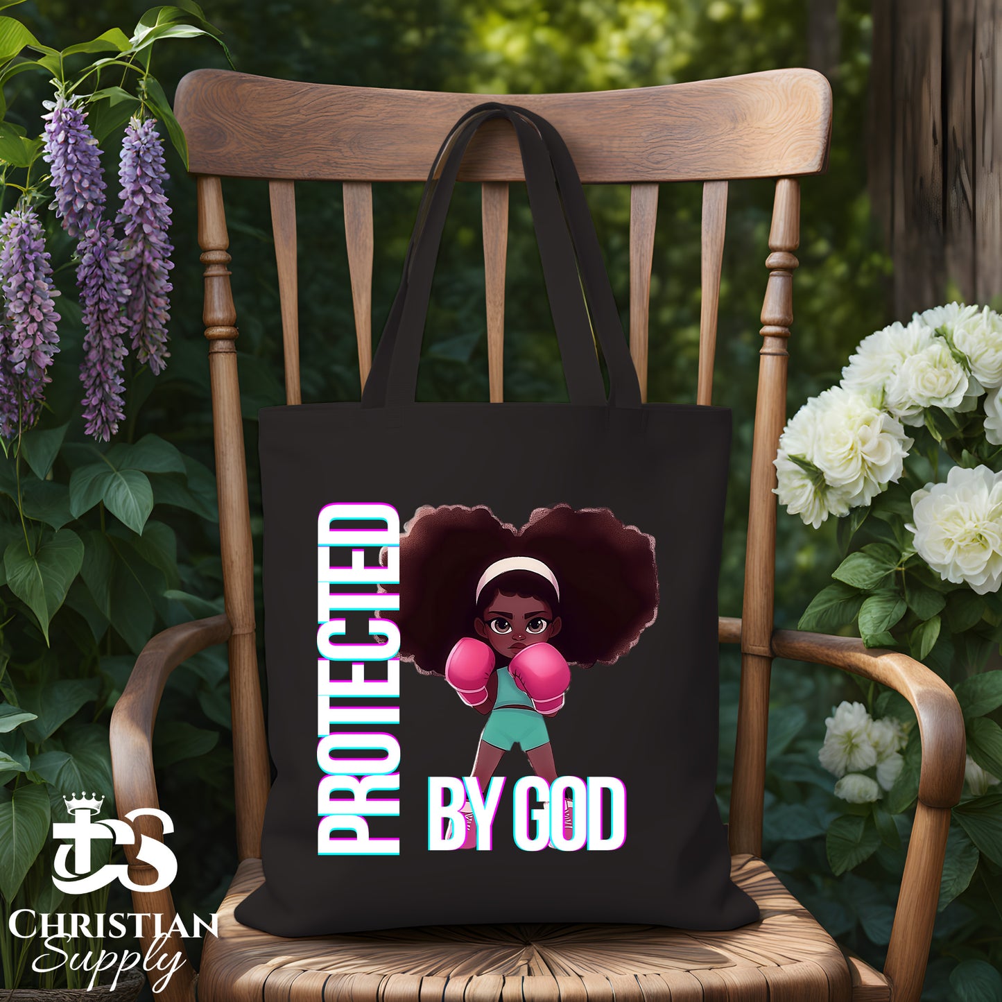 Kids Christian Boxer Tote Bag