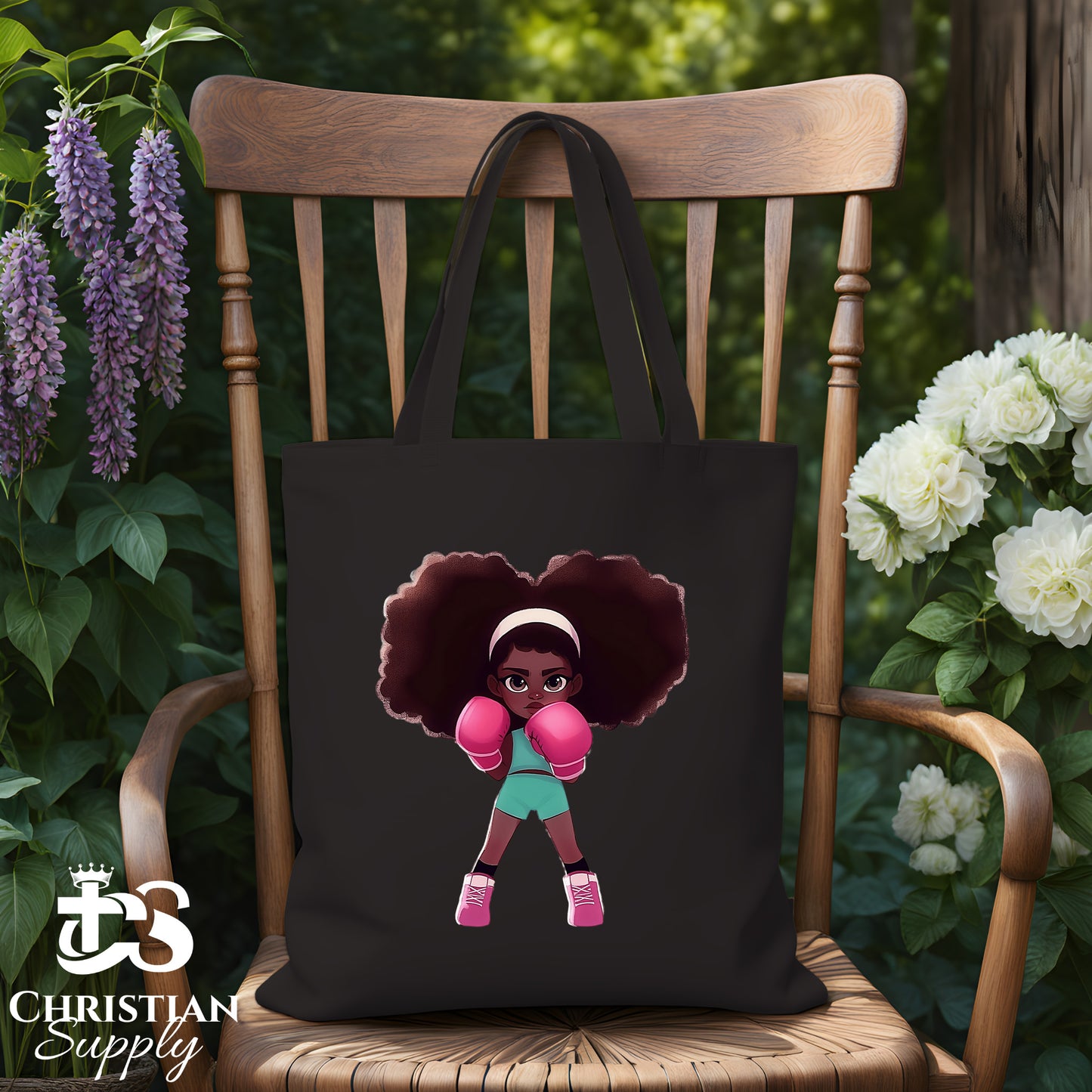 Kids Christian Boxer Tote Bag