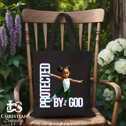 Kids Gymnastics Christian Green Outfit Tote Bag