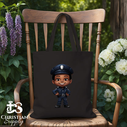 Kids Christian Police Tote Bag