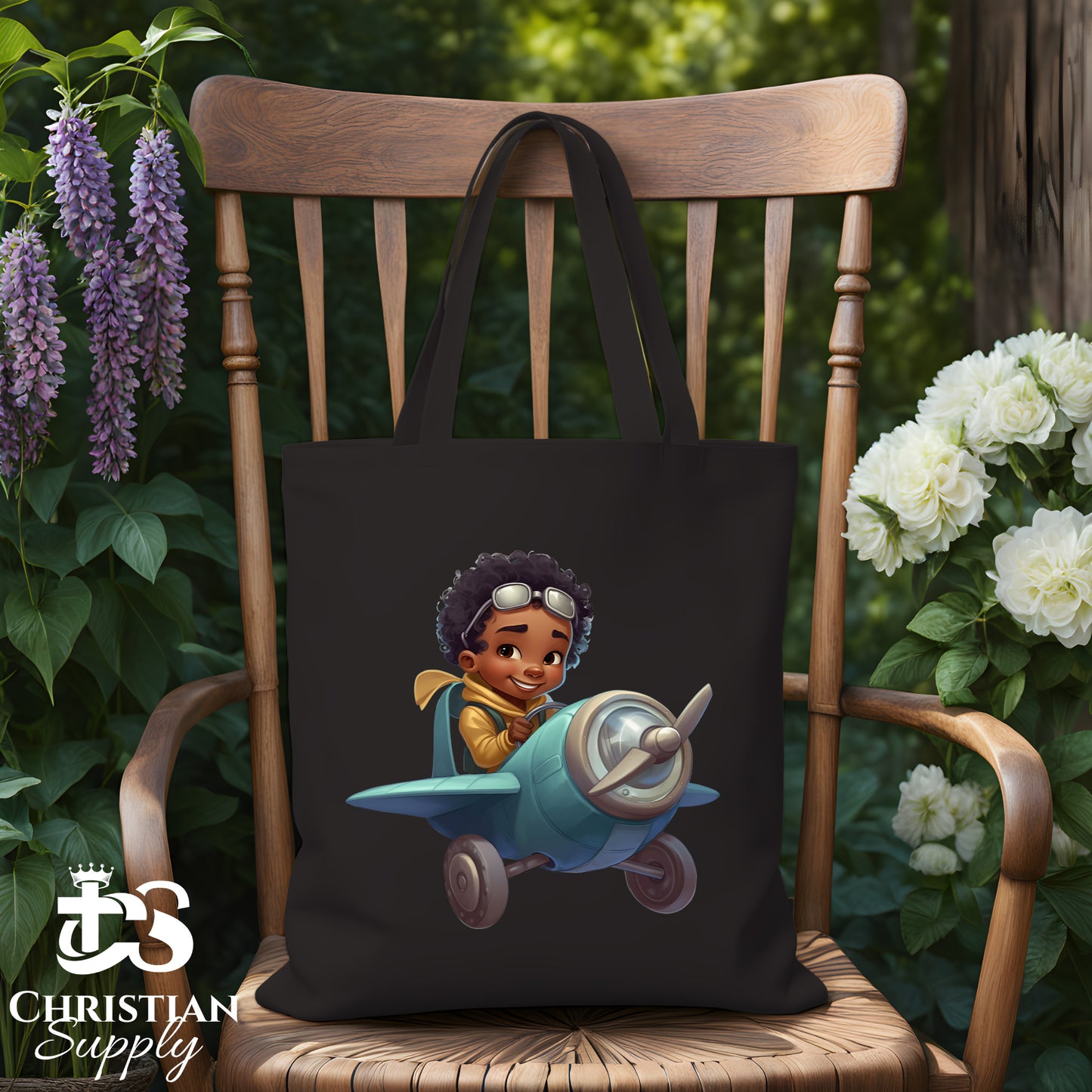 Kids Christian Boy Pilot 2 Tote Bag