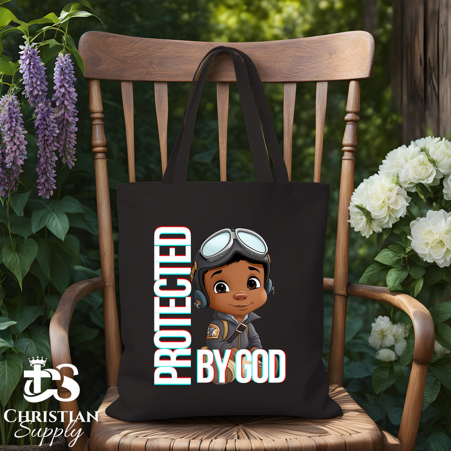 Kids Christian Boy Pilot 4 Tote Bag