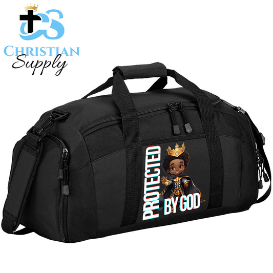 Kids Christian Young Black Prince Duffel Bag