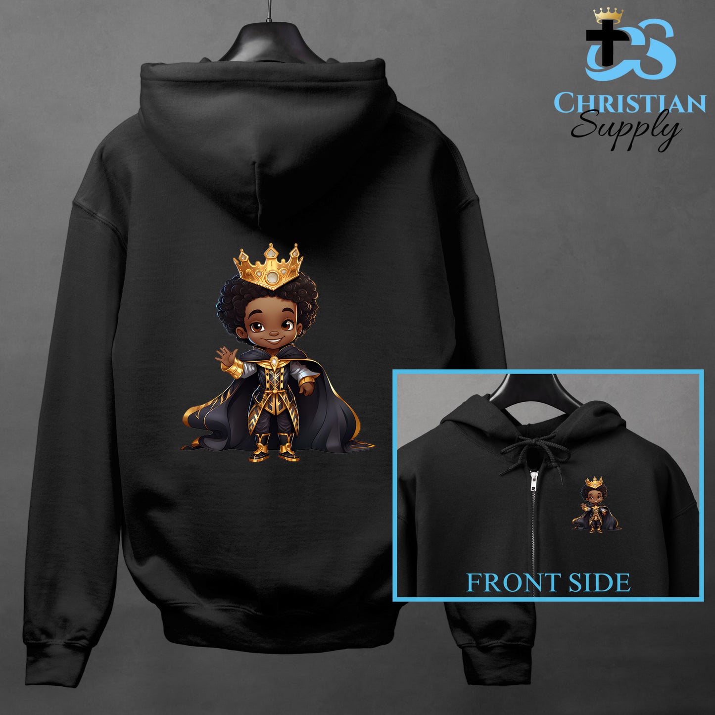 Kids Christian Young Black Prince Apparel