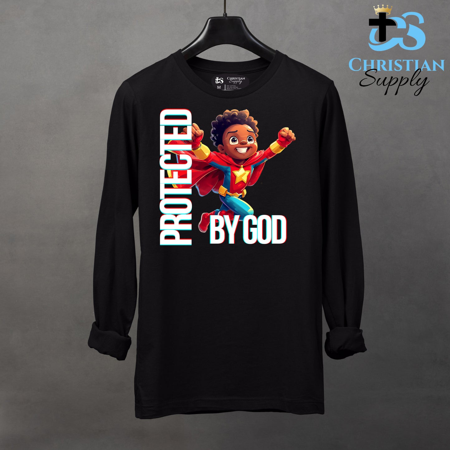 Kids Christian Star Super Boy Red Outfit Apparel