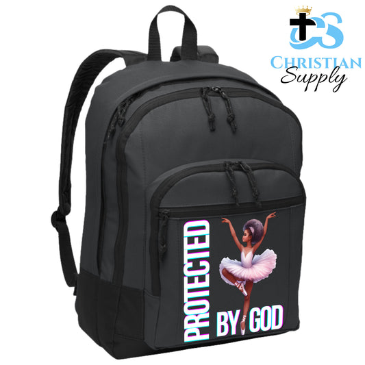 Christian Supply Bookbag for Girls – Kids Christian Ballerina Pirouette Kids Backpack – Black Backpack for Women with Laptop Sleeve – Teen Girl Bookbag for School, College – Fits 15-inch Laptops