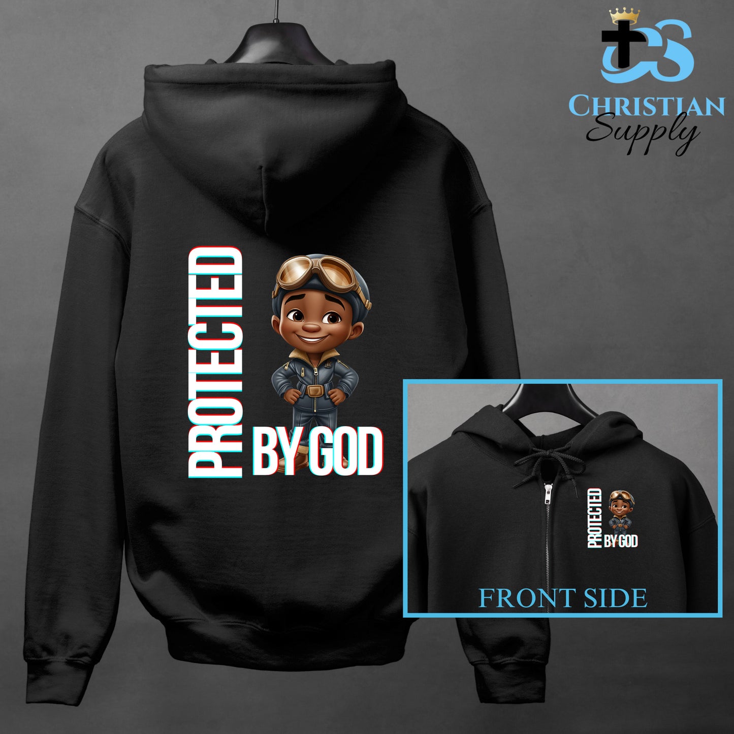 Kids Christian Boy Pilot 3 Apparel