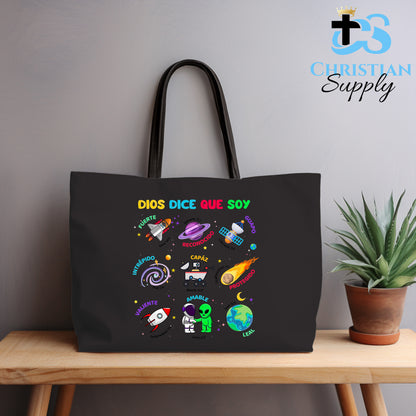 Kids Dios Dice Que Soy Space Spanish Tote Bag