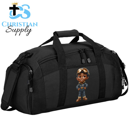 Kids Christian Boy Pilot 3 Duffel Bag