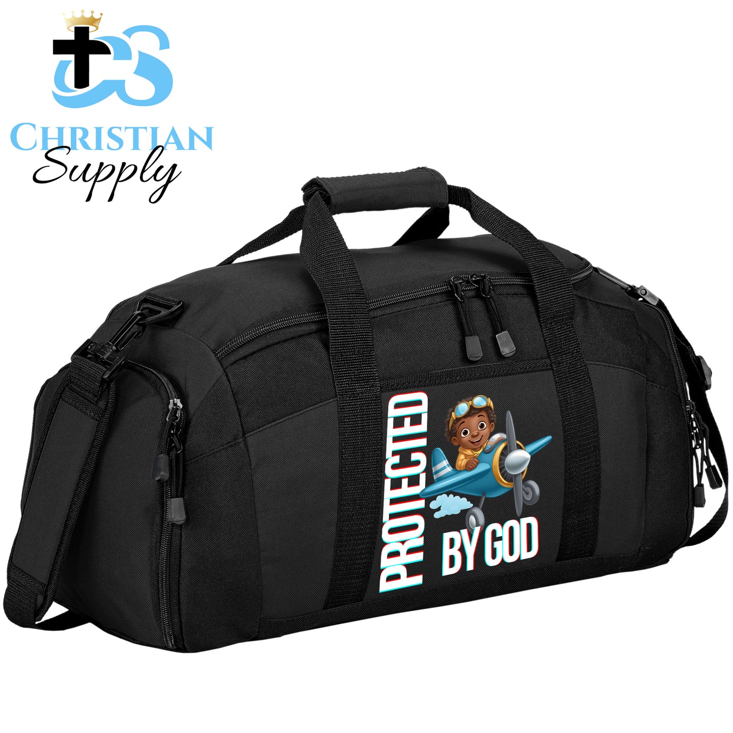 Kids Christian Boy Pilot Duffel Bag