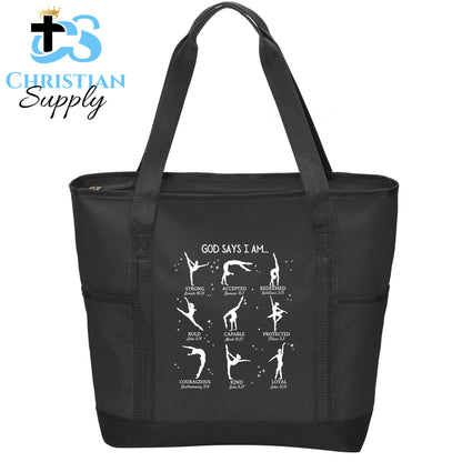 Kids God Says I Am Dancer Tote Bag