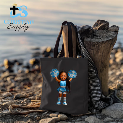 Kids Christian Cheerleader 5 Tote Bag