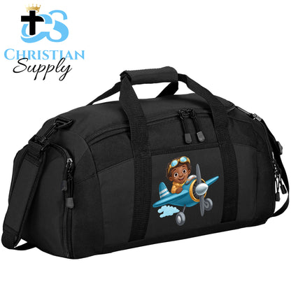 Kids Christian Boy Pilot Duffel Bag