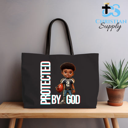 Kids Christian Football Grey Jersey 1 Tote Bag