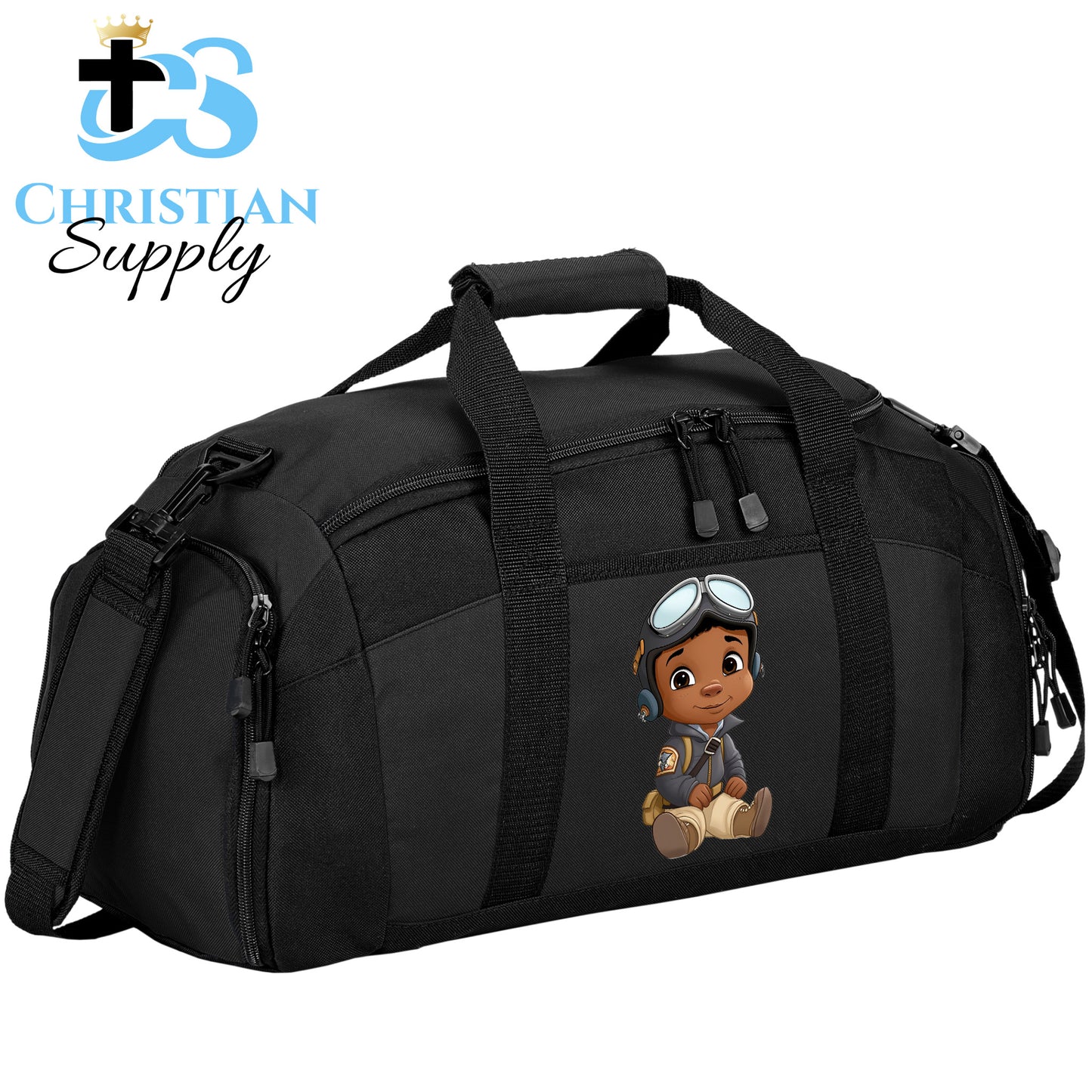 Kids Christian Boy Pilot 4 Duffel Bag