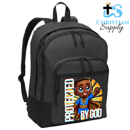 Christian Supply Bookbag for Boys – Kids Christian Super Boy Blue Outfit Kids Backpack – Black Backpack for Men with Laptop Sleeve – Teen Boy Bookbag for School, College – Fits 15-inch Laptops