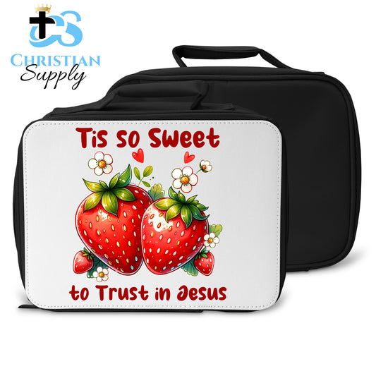 Kids Tis So Sweet to Trust in Jesus Strawberries Lunch Bag