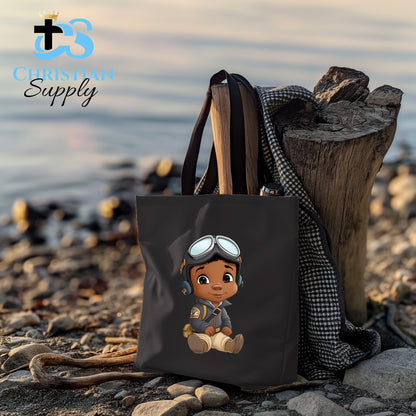 Kids Christian Boy Pilot 4 Tote Bag