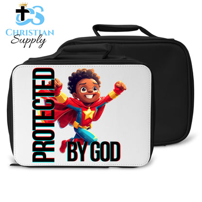 Kids Christian Star Super Boy Red Outfit Lunch Bag