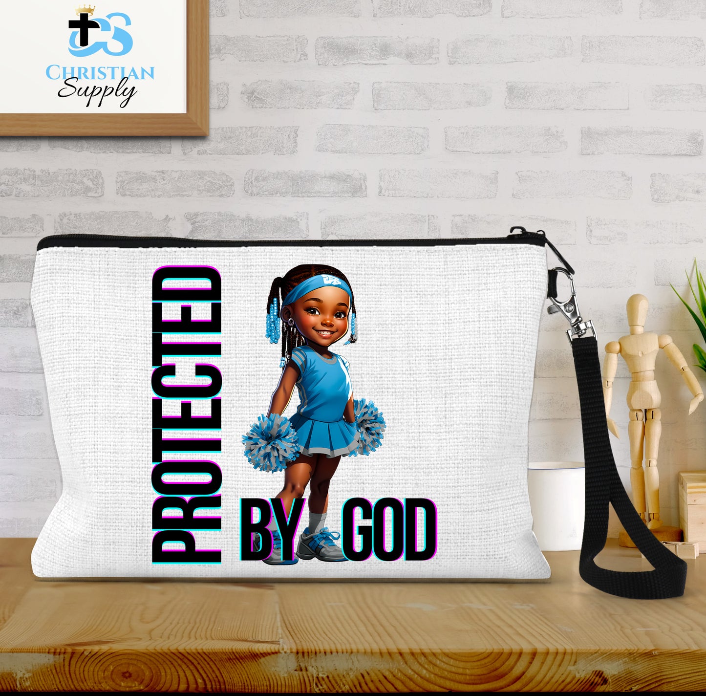 Kids Christian Cheerleader 1 Wristlet