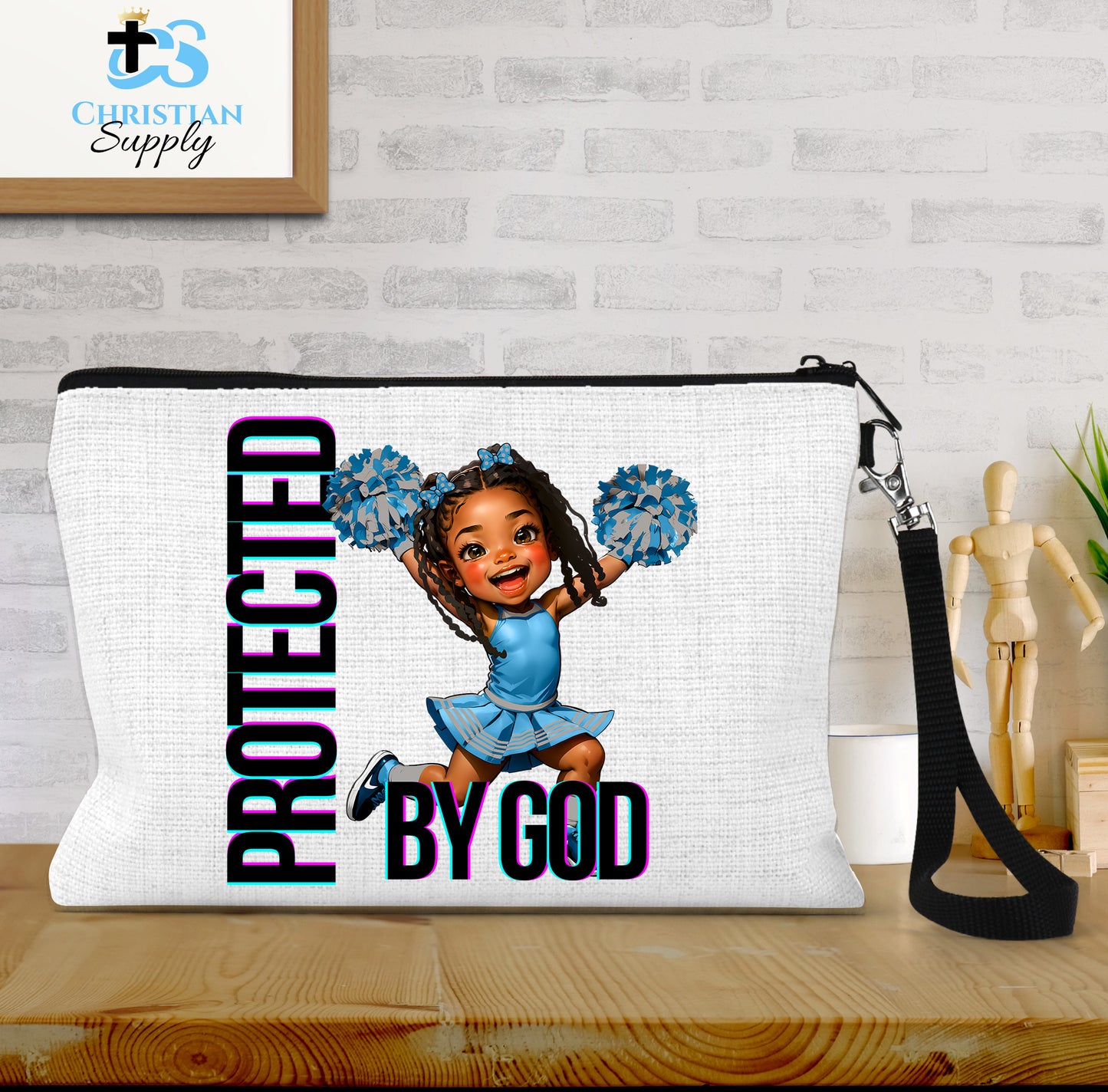 Kids Christian Cheerleader 4 Wristlet