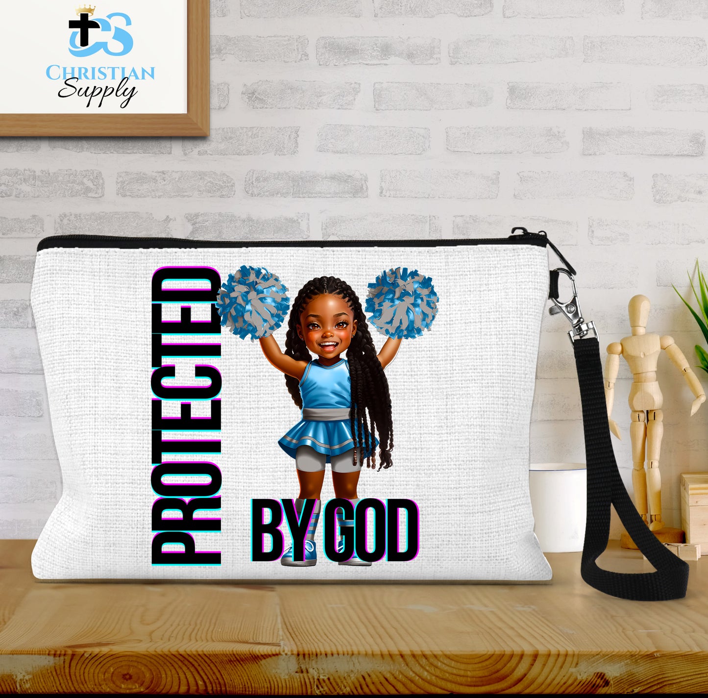 Kids Christian Cheerleader 5 Wristlet