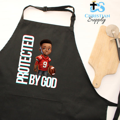 Kids Christian Football Red Jersey 1 Apron