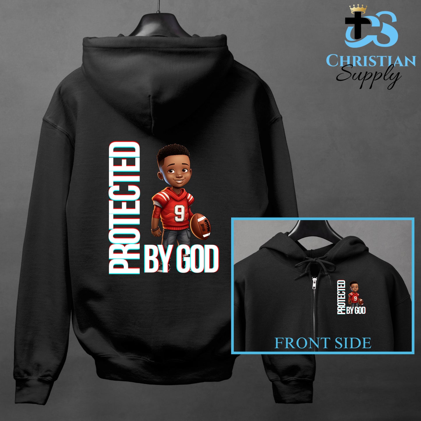 Kids Christian Football Red Jersey 1 Apparel