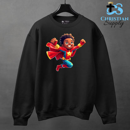 Kids Christian Star Super Boy Red Outfit Apparel