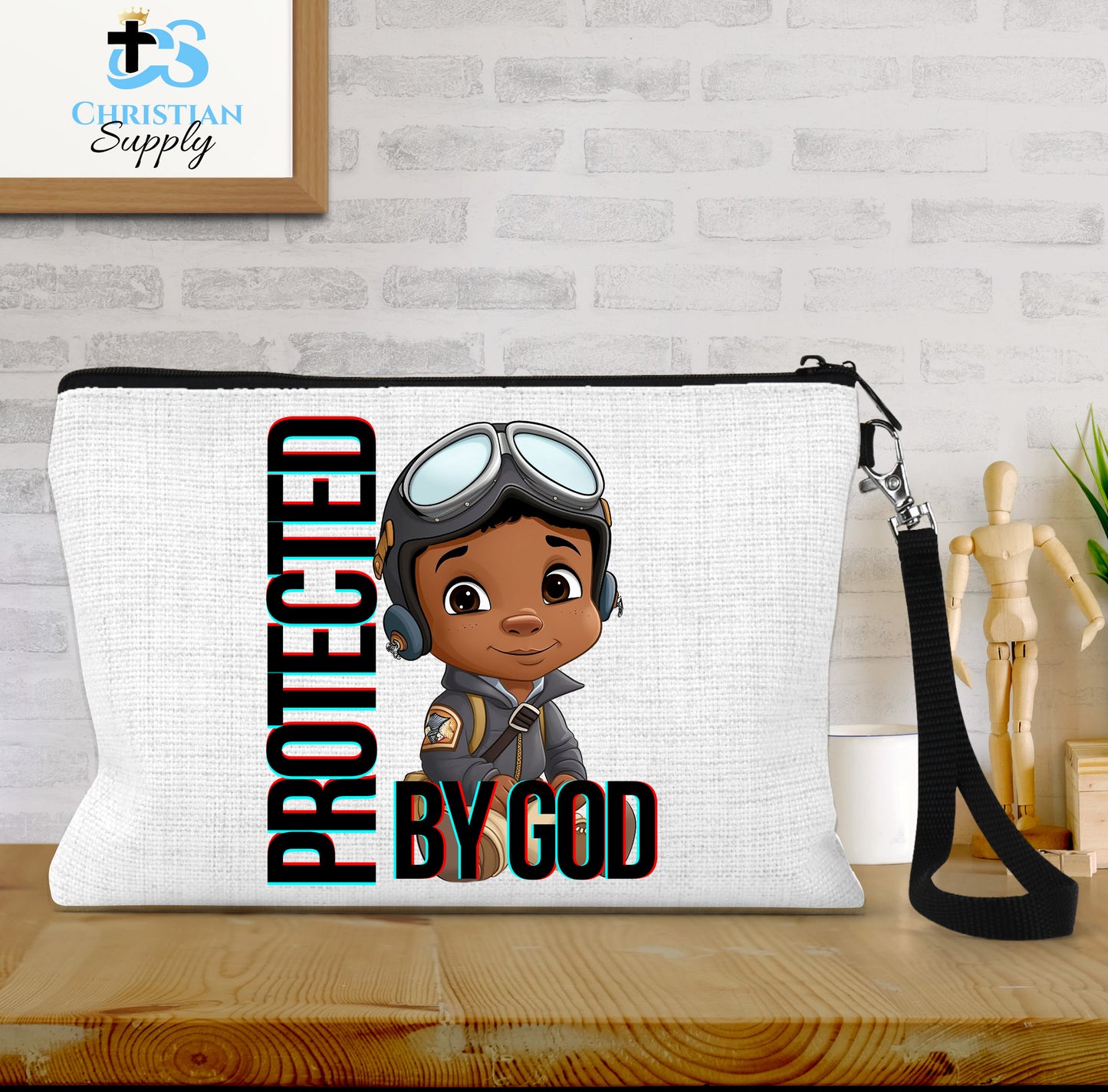 Kids Christian Boy Pilot 4 Wristlet