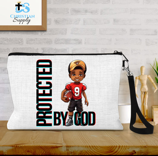 Kids Christian Football Red Jersey 2 Wristlet