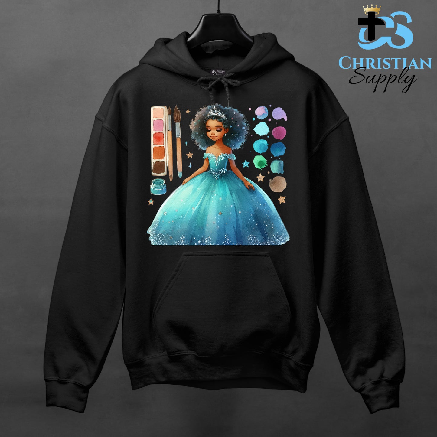 Kids Christian Princess Blue Makeup Artist Apparel