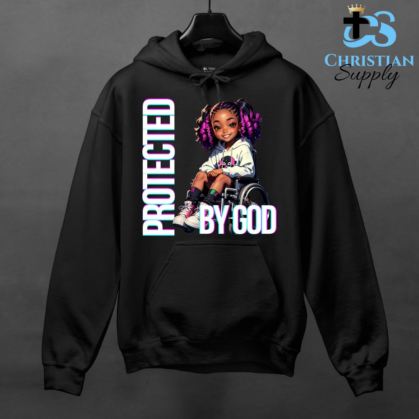 Kids Christian Girl in Wheelchair 2 Apparel