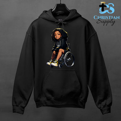 Kids Christian Girl in Wheelchair 3 Apparel