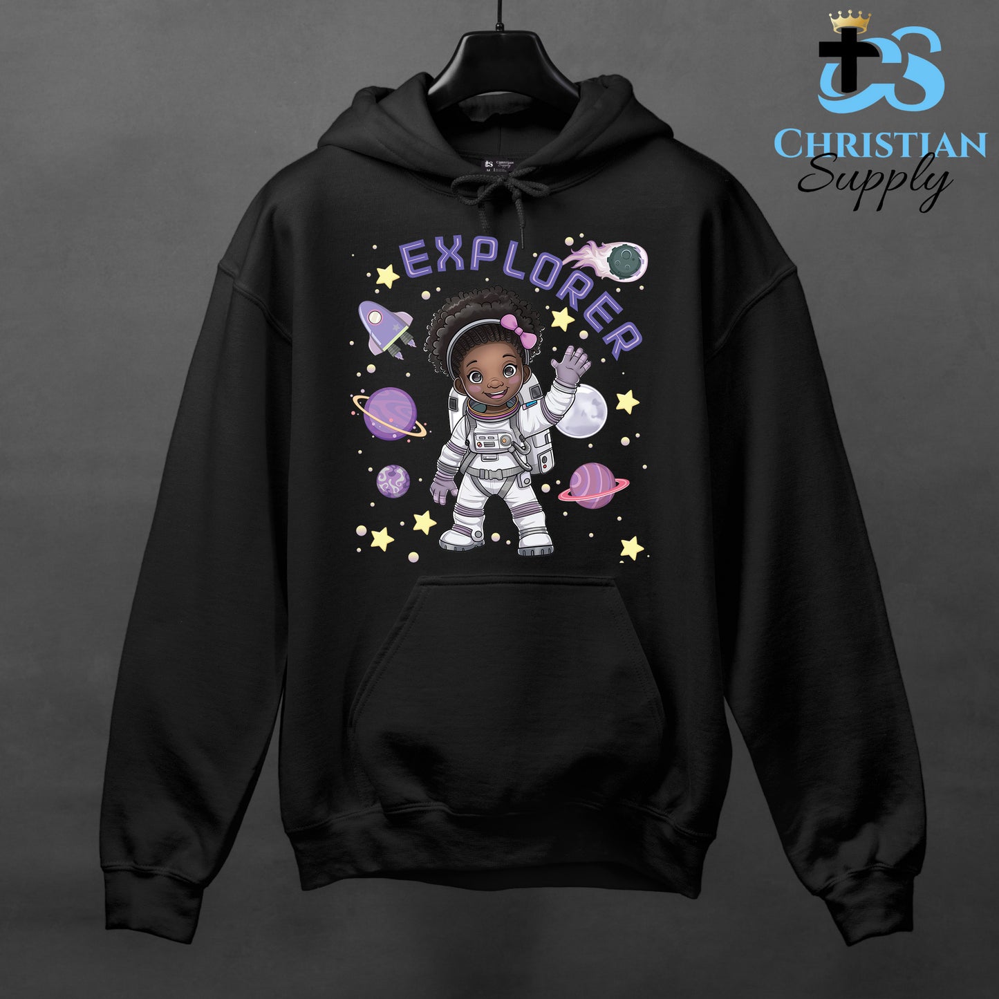 Kids Christian Girl Astronaut Explorer Apparel