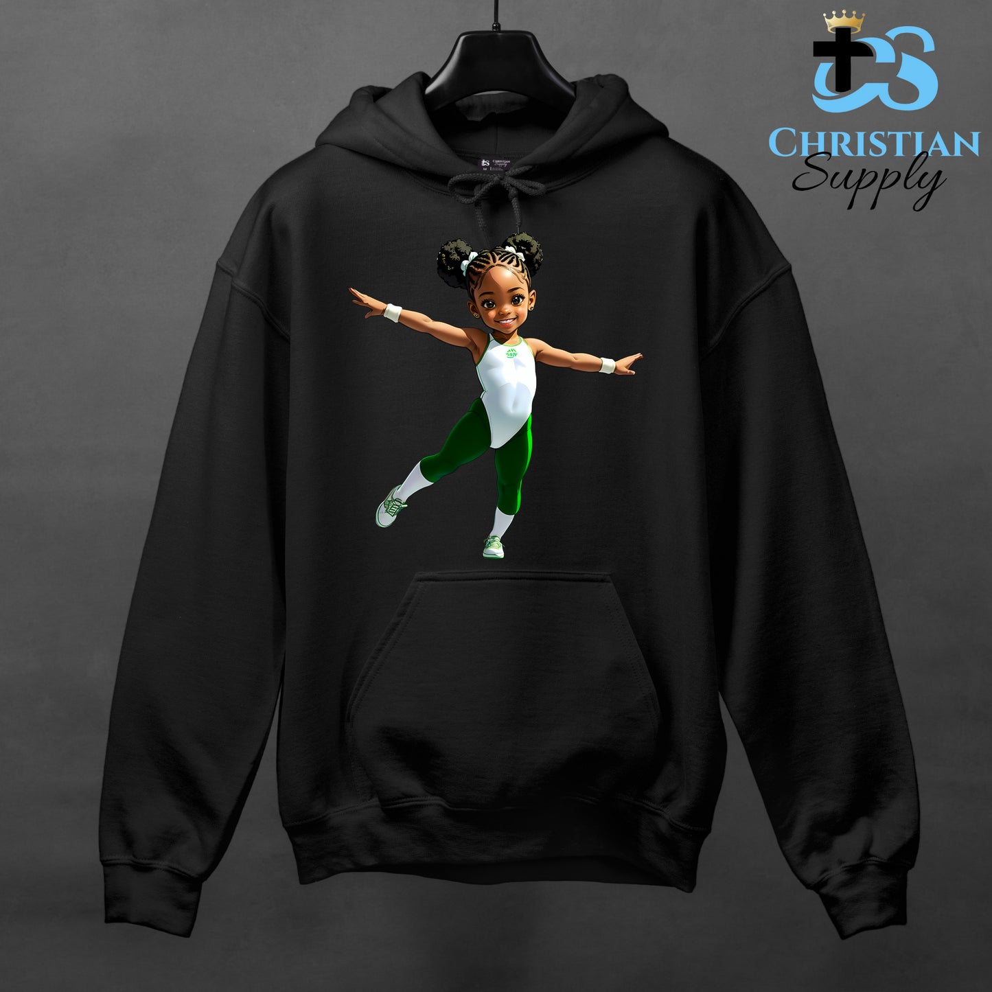 Kids Gymnastics Christian Green Outfit Apparel