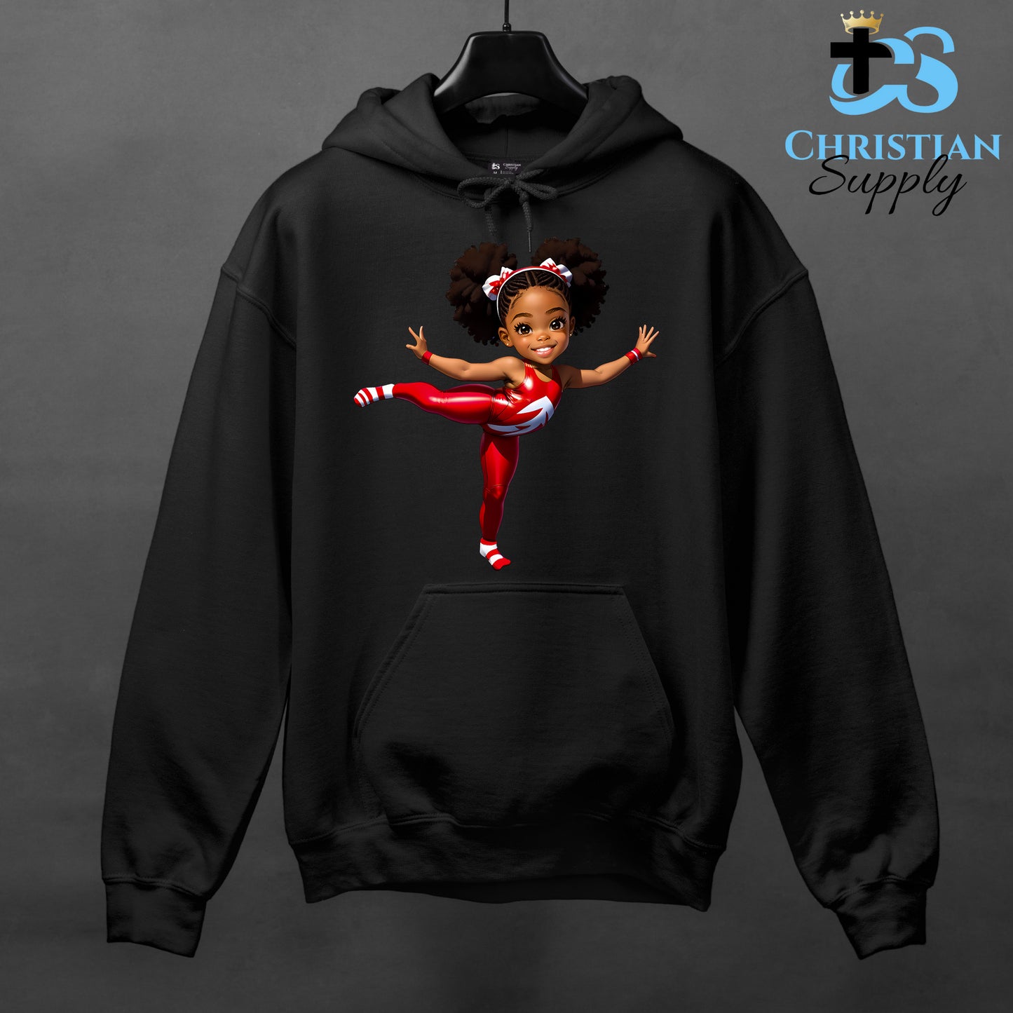 Kids Gymnastics Christian Red Outfit Apparel