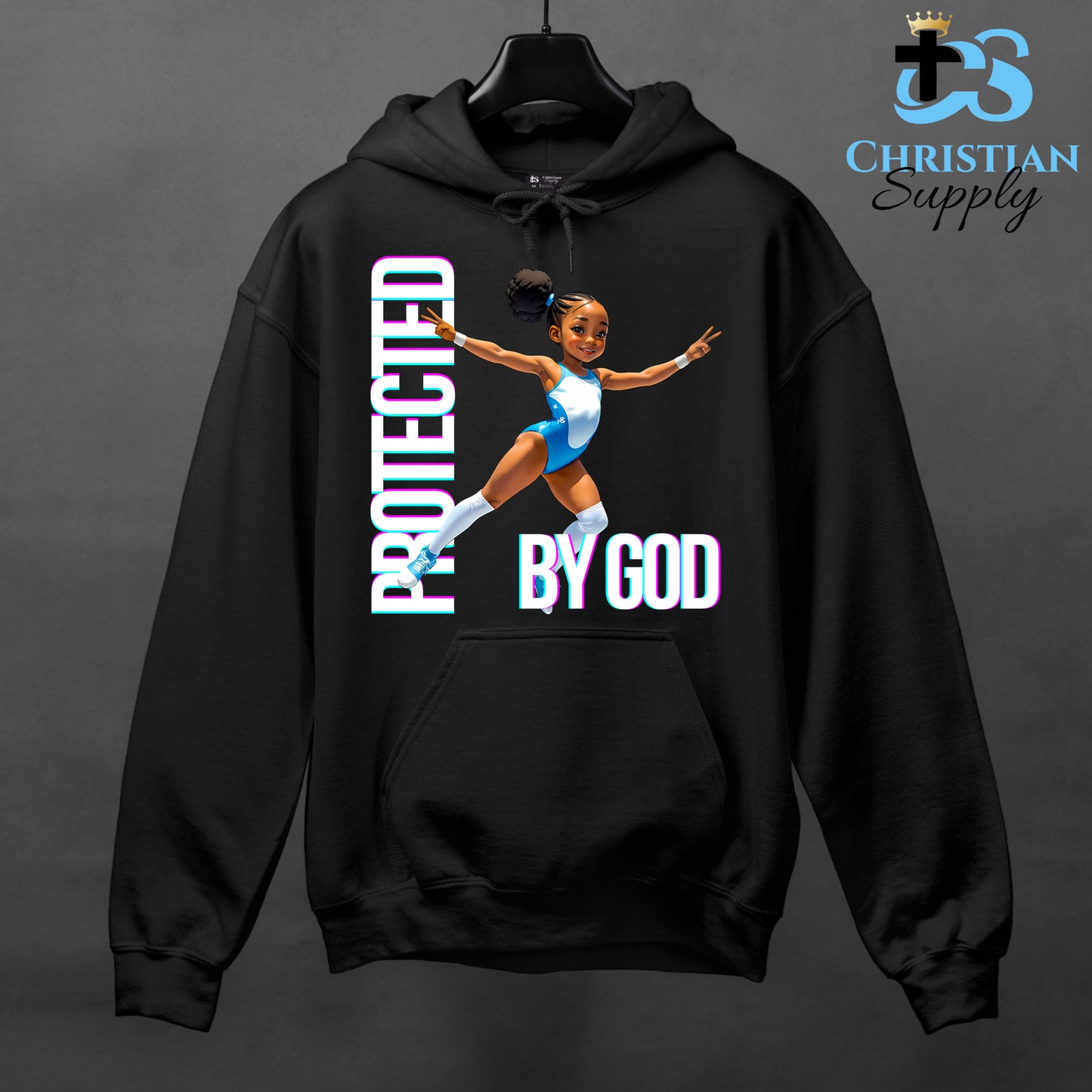 Kids Gymnastics Christian Blue Outfit Apparel