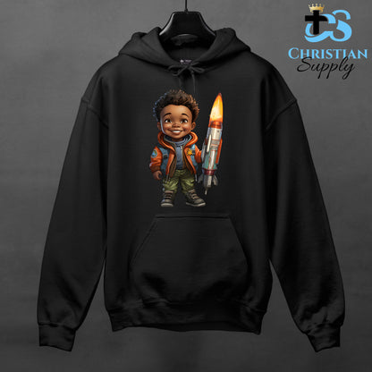 Kids Christian Boy with Rocket Science 2 Apparel