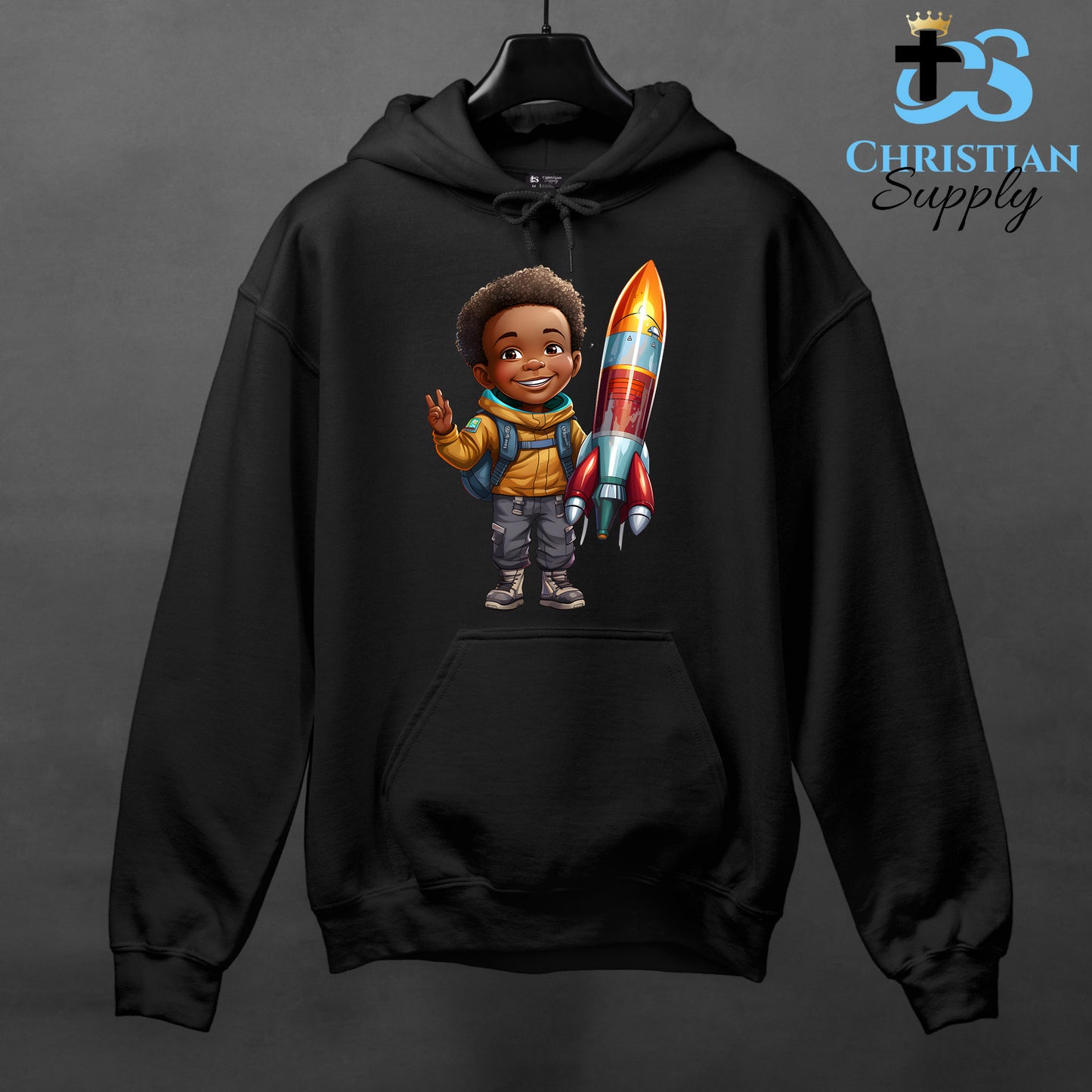 Kids Christian Boy with Rocket Science Apparel