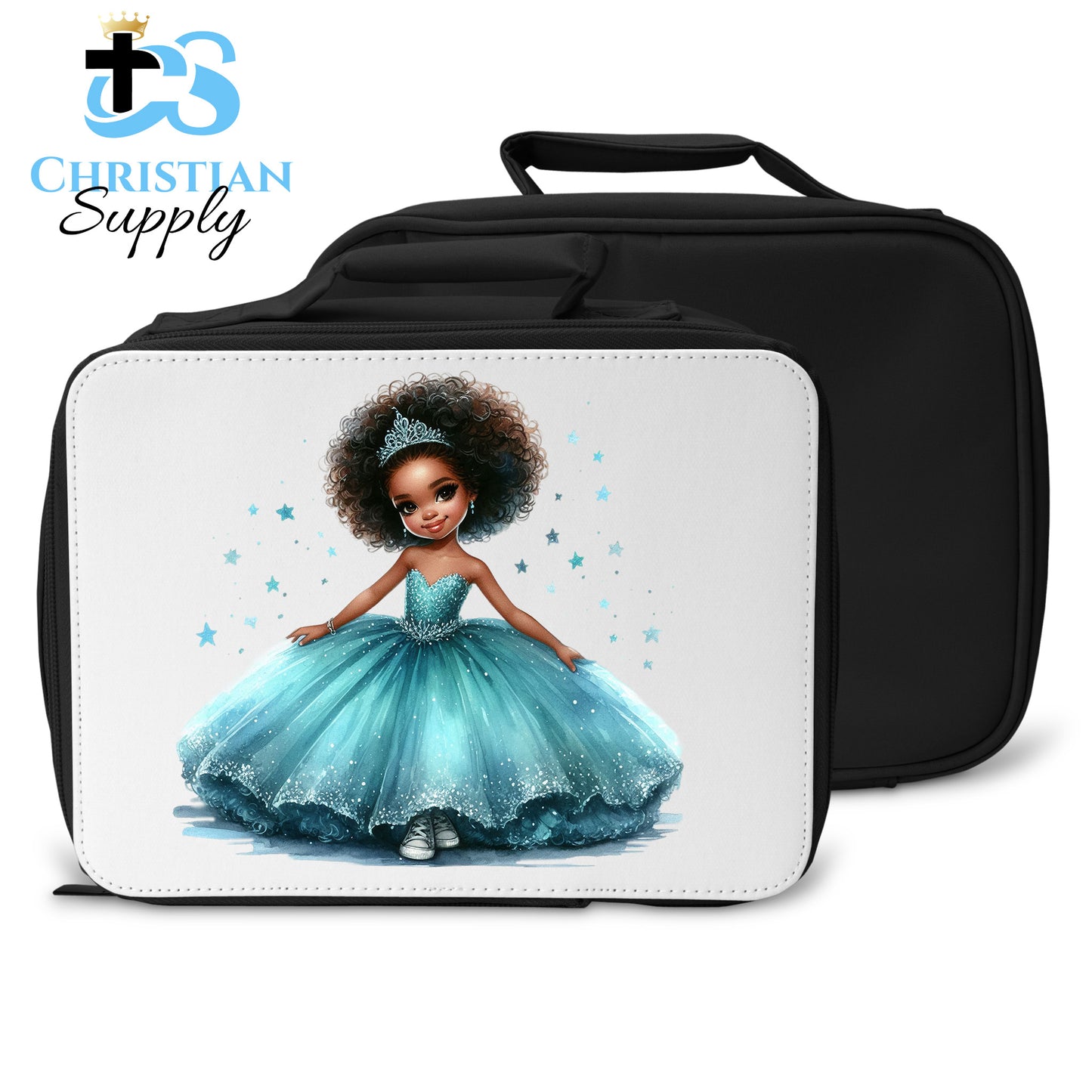 Kids Christian Princess Blue Lunch Bag