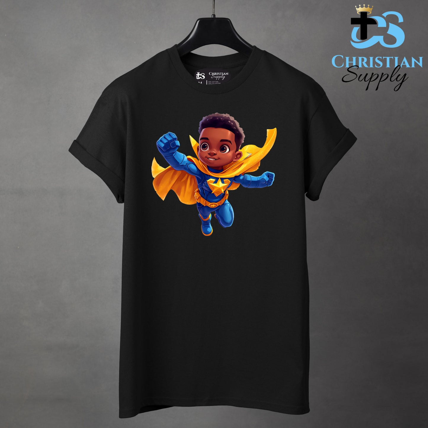 Kids Christian Star Super Boy Blue Outfit 3 Apparel