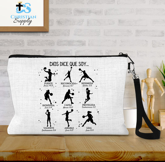 Kids Dios Dice Que Soy Basketball Spanish Wristlet