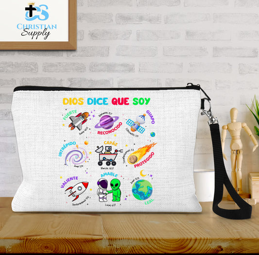 Kids Dios Dice Que Soy Space Spanish Wristlet