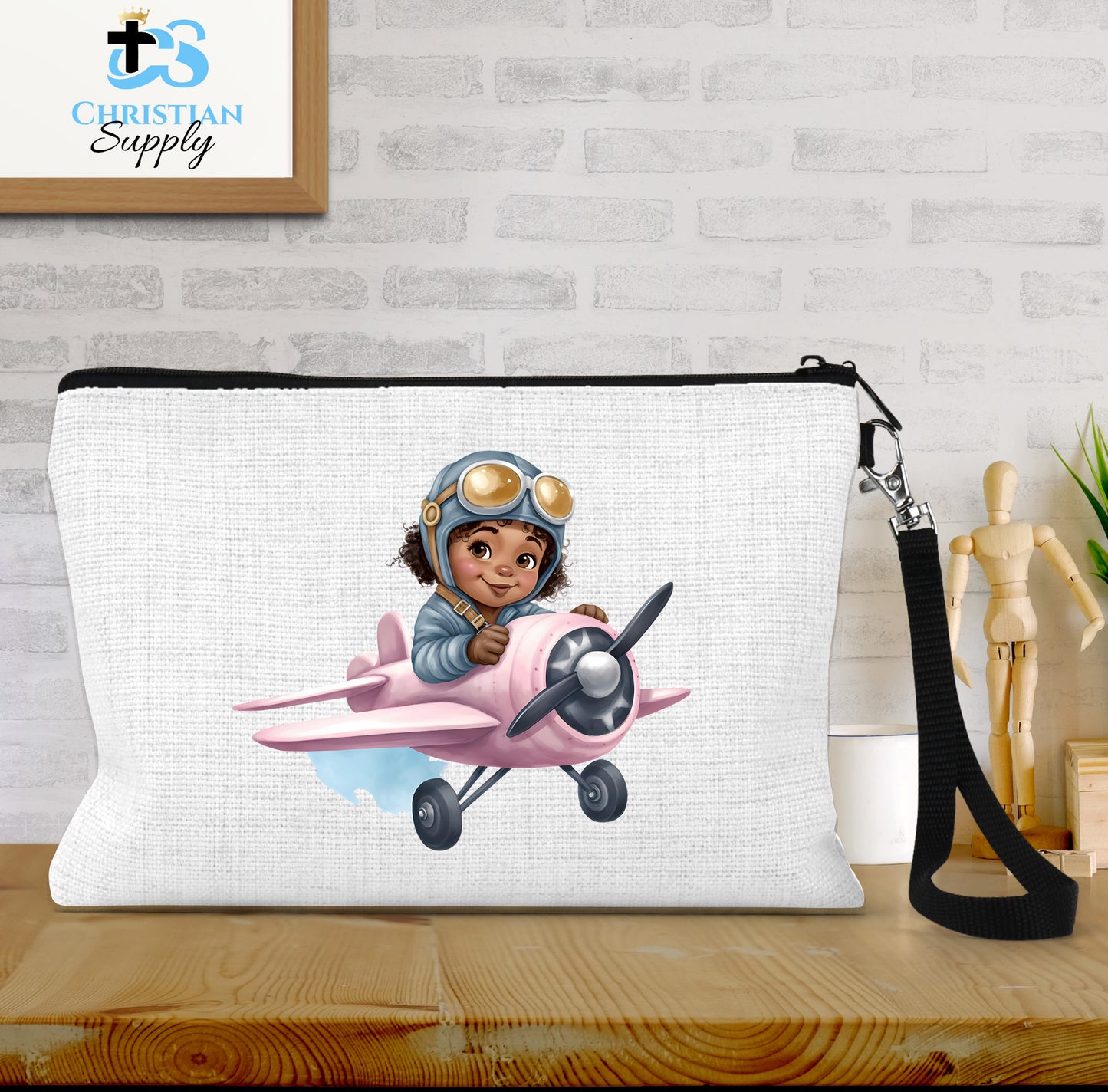 Kids Christian Girl Pilot 2 Wristlet