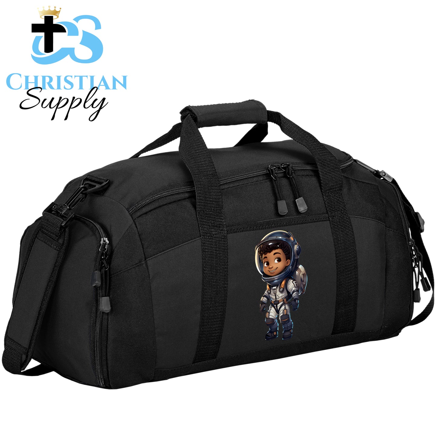 Kids Christian Boy Astronaut Duffel Bag