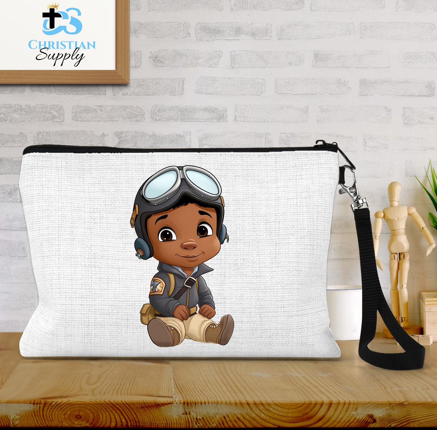 Kids Christian Boy Pilot 4 Wristlet